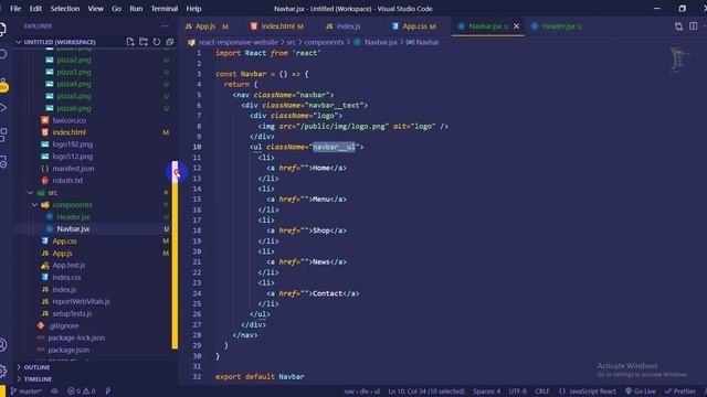 React Js Responsive Website Design | 04 navbar смотреть онлайн