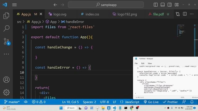 React.js react-files Example to Drag and Drop Multiple Files in Gallery With Validation in Browser смотреть онлайн