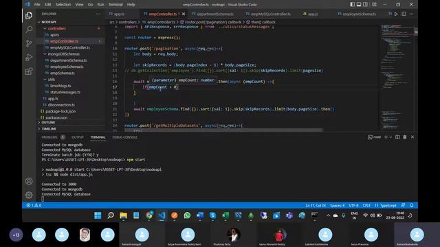 Part 41 Pagination in MonoDB with Node JS смотреть онлайн