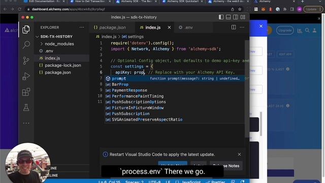 Use the Alchemy SDK to get Historical Asset Transfers of an Address смотреть онлайн