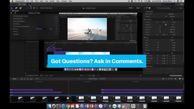 MOV to MP4 EXPORT in FINAL CUT PRO X | TUTORIAL смотреть онлайн