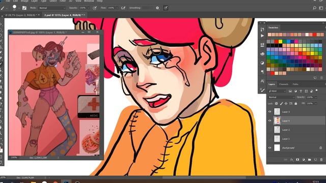 РИСУЮ ВАШИХ ГЕРОЕВ В СВОЕМ СТИЛЕ! смотреть онлайн