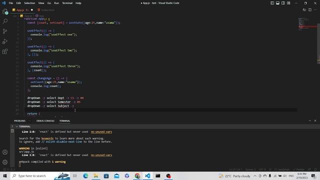 MERN Stack Development React JS Class 02 (Hooks) смотреть онлайн