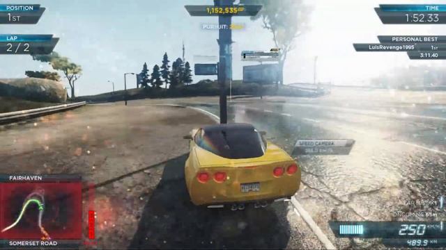 Need for Speed Most Wanted 2012 - Corvette ZR1 - GTS450+i7 3770k смотреть онлайн