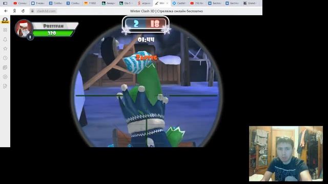 Крутая игра winter clash 3d смотреть онлайн