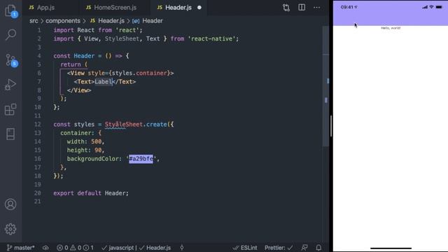 React Native + Expo Tutorial: Design a Food Delivery App (Part 3) - Creating the Header Component смотреть онлайн