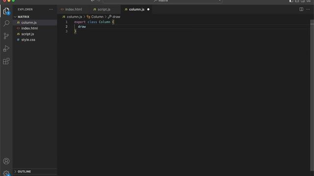 Эффект Матрицы на JavaScript смотреть онлайн