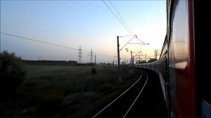 Блок пост 7 км - Высочино из окна поезда Калининград - Адлер