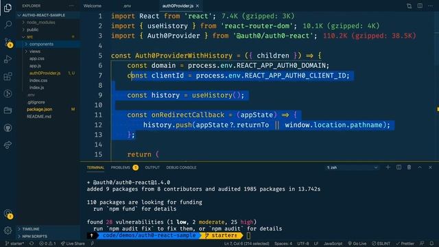 React Authentication with Auth0 смотреть онлайн