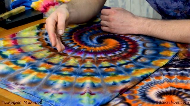 Тай дай, супер СПИРАЛЬ, Tiedye, Super SPIRAL, бесплатный урок с курса. ENGLISH