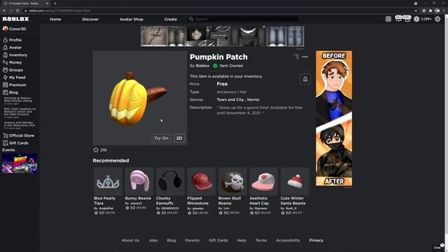 [FREE ITEM] How to get the PUMPKIN PATCH | Roblox смотреть онлайн