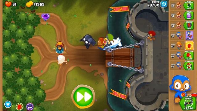 Dark Castle [Alternate Bloons Rounds] [? Monkey Knowledge] Walkthrough/Guide | Bloons TD6 смотреть онлайн