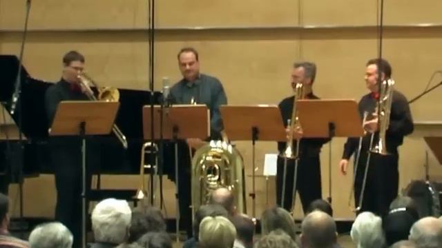 J. S. Bach - Contrapunctus No 9 - trombone quartet смотреть онлайн