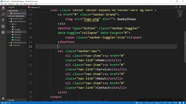 Mobile Friendly Navbar in Bootstrap (Hindi) смотреть онлайн