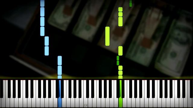 M.I.A. - Paper Planes Piano Cover (Sheet Music + midi) Synthesia tutorial смотреть онлайн