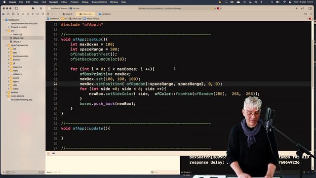 Build a generative 3D box-cloud - tutorial: openFrameworks superBasics e18 смотреть онлайн