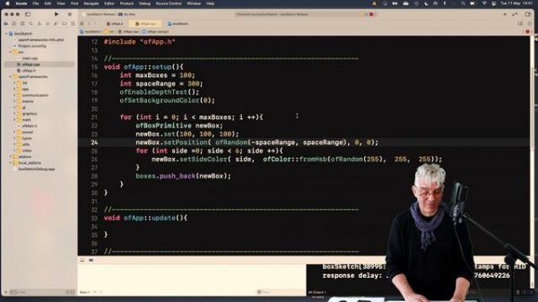 Build a generative 3D box-cloud - tutorial: openFrameworks superBasics e18
