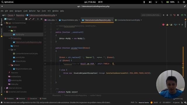API REST com PHP 7.4.x e sem Framework #6 - Finalizando a implementação da Autenticação(Parte 2) смотреть онлайн