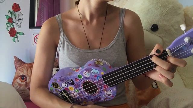 Halley's Comet- Billie Eilish (ukulele cover by hroula) смотреть онлайн