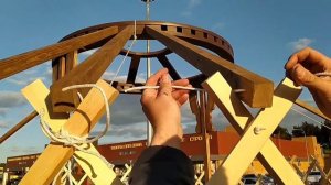 Как собрать каркас юрты за ПАРУ ЧАСОВ//Подробное видео СБОРКИ/