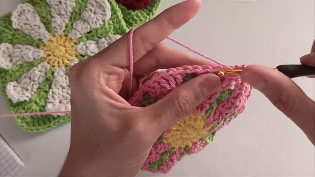 Crochet 3D Flower Motif / Crochet Motif Tutorials смотреть онлайн