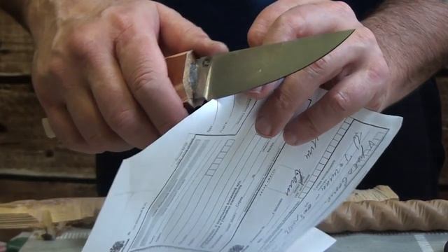 Нож в работе сталь 80х20 с ниобием. Ручная ковка твердость 60-61 hrc смотреть онлайн