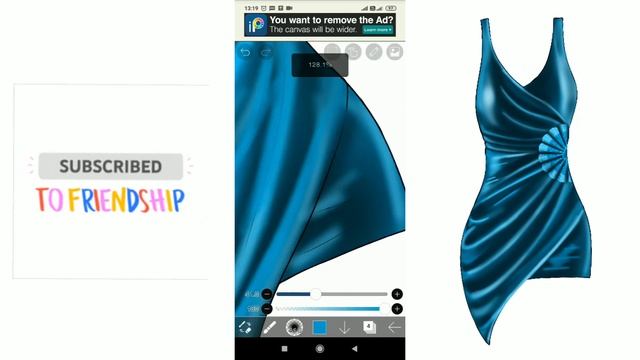 Step by step tutorial drawing dress on ibis paint x || fashion illustration смотреть онлайн