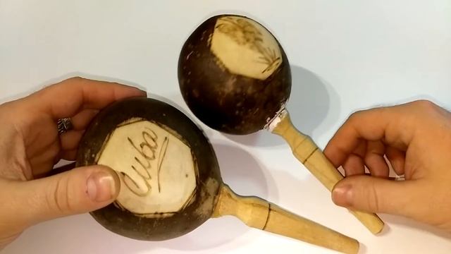 Кубинские маракасы из кокоса.