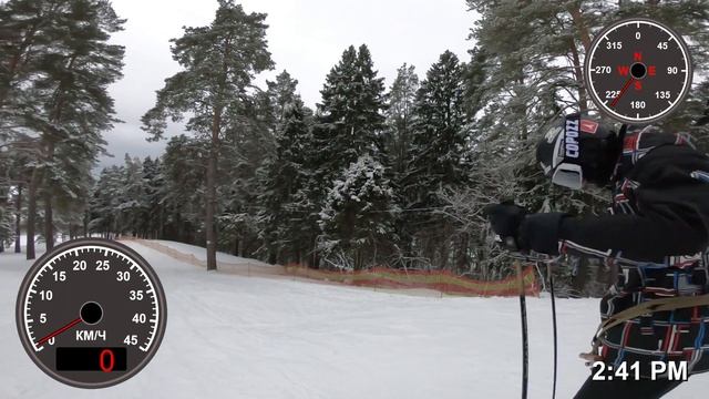 На горнолыжном склоне в Звенигороде. Любительские спуски на горных лыжах. Однажды в Звенигороде. смотреть онлайн