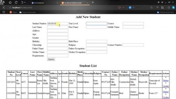 JAVA SQL PHP rHyTHmCreeD