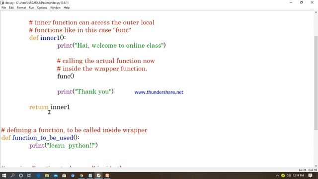 #33 Decorators in python with demo/#tutorial for python absolute beginners/wrapperfunction in pytho смотреть онлайн
