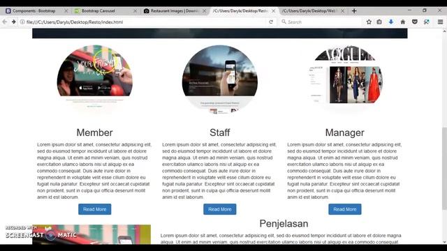 Tutorial Membuat Web Resto Sederhana Dengan Bootstrap 3 смотреть онлайн