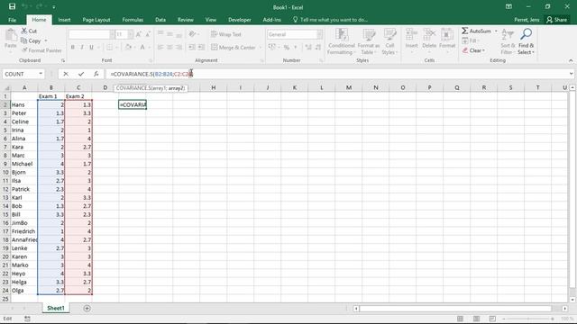 Excel - Covariance and Correlation смотреть онлайн