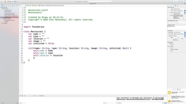 Swift 2 iOS 9 SDK - Урок 9 - Создание класса со свойствами //Xcode 7 | iOS 9 смотреть онлайн