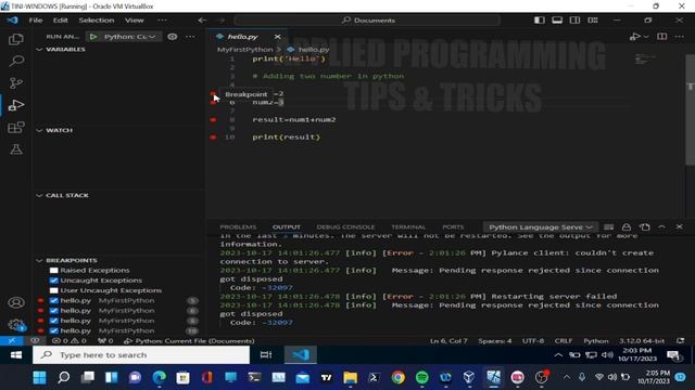 How To Debug Python Code In Visual Studio Code (VSCode) смотреть онлайн
