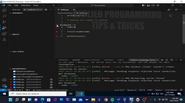 How To Debug Python Code In Visual Studio Code (VSCode)