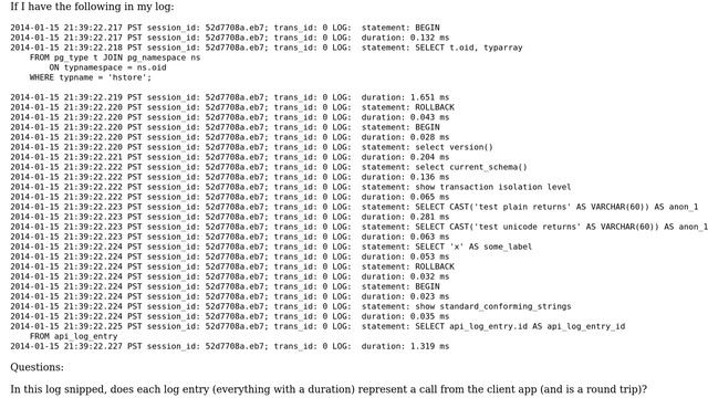 Databases: Postgresql Logging Questions смотреть онлайн