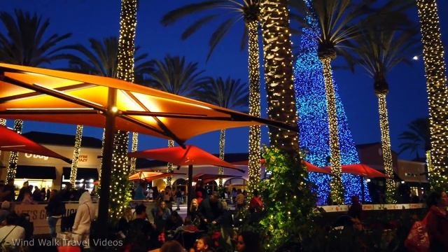 Irvine Spectrum Center | Shopping Mall Destination | Night Walking Tour 【4K】