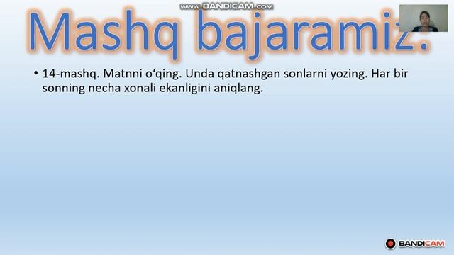 Matematika 5-sinf 2-mavzu  Misollar Ishlash