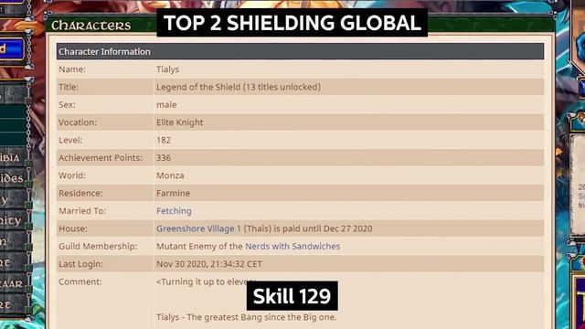 Players TOP 3 Skills do Tibia (Shielding, Fist Fighting, Fishing, Achievements, Charm Points) смотреть онлайн