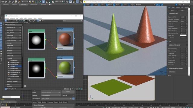 3ds Max. Gamma 1. Разница между гаммой 1 и 2.2 на примере карты нормалей и карты дисплейсмента. смотреть онлайн