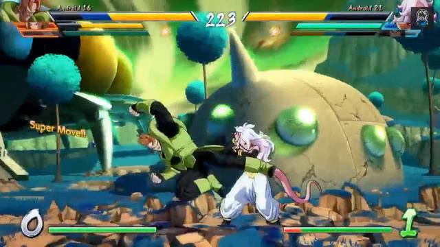 Dragon Ball FighterZ - Prodigy (Android 18, 16, Frieza) Vs Magnolia (21 Base Goku Goku) Gameplay смотреть онлайн