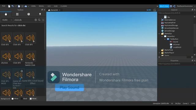 How To Make A Click Sound - Roblox Studio смотреть онлайн