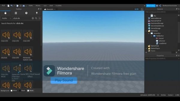 How To Make A Click Sound - Roblox Studio
