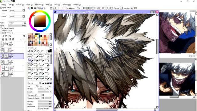 coloreando Sketch de Horikoshi! - Touya Todoroki (Dabi) BNHA смотреть онлайн