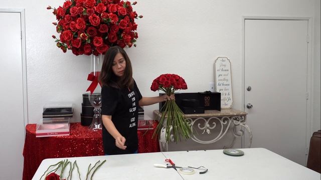 DIY 50 Roses Bouquet Tutorial смотреть онлайн