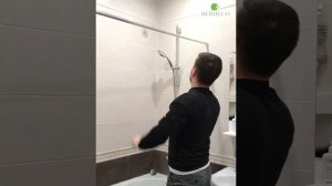 BERUECO / Карниз для штор в ванной, телескопическая перекладина