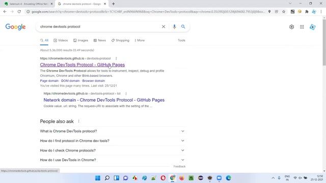 Selenium 4 - Emulating Offline Network using Chrome DevTools protocol смотреть онлайн