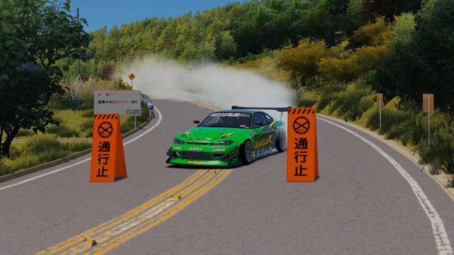 DRIFTING 800HP S15 on Touge - Dousojin Touge - Assetto Corsa смотреть онлайн