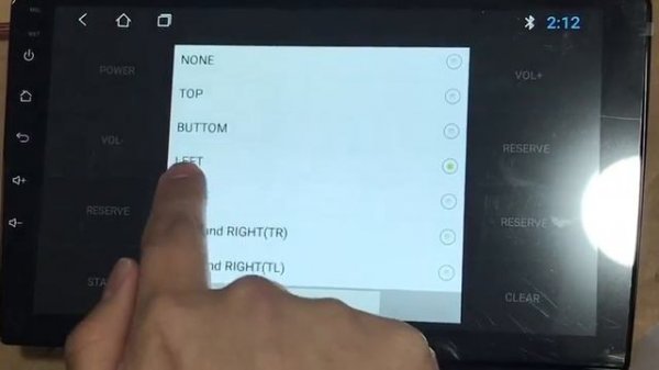 car android touch setting T3L calibration setting